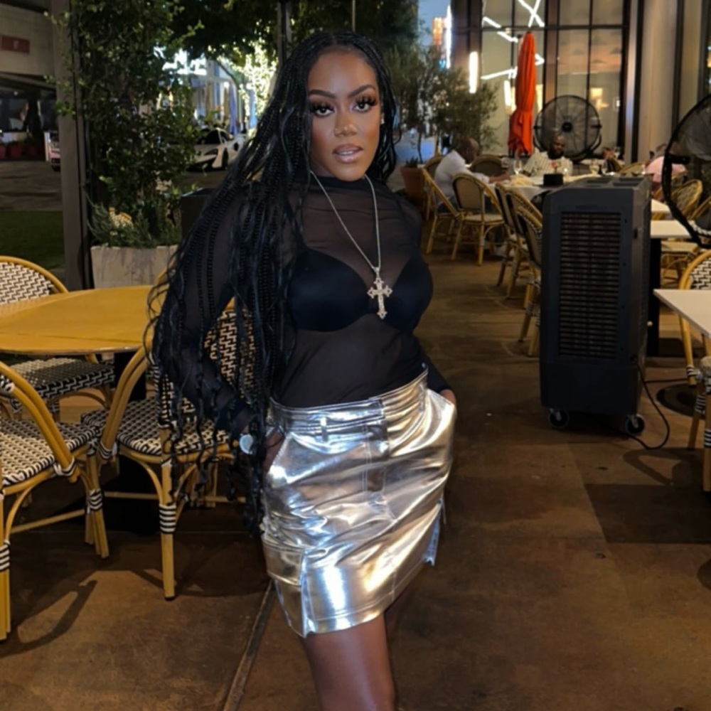 Silver skirt